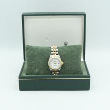 Ladies Rolex Datejust 69173 18ct Yellow Gold   Stainless Steel case with White dial