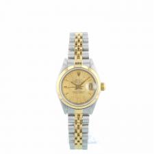 Ladies Rolex Datejust 18ct Yellow Gold Stainless Steel case with Gilt dial