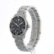 Gents Omega Seamaster 22625000 Steel case with Black Wave dial