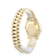 Ladies Rolex DateJust 31 278278 18ct Yellow Gold case with Dark Grey Diamond Set dial