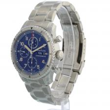 Gents Breitling Aviator 8 Chronograph 43 A13316 Steel case with Blue dial