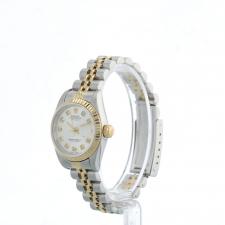 Ladies Rolex Datejust 79173 18ct Yellow Gold   Stainless Steel case with MOP Diamond dial