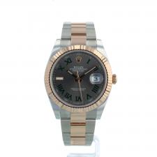 Gents Rolex Datejust 41 126331 18ct Rose Gold   Stainless Steel case with Slate dial