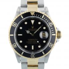 Gents Rolex Submariner Date 16613 18ct Yellow Gold Stainless Steel case with Black dial
