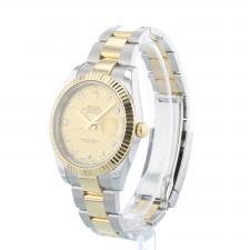 Gents Rolex Datejust 41 126333 18ct Yellow Gold   Stainless Steel case with Gilt Diamond dial