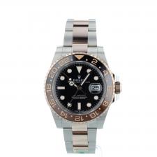 Gents Rolex GMT Master II 126711CHNR 18ct Rose Gold Stainless Steel case with Black dial