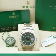 Gents Rolex Datejust 41 126334 Stainless Steel case with Mint Green dial