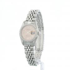Ladies Rolex Oyster Perpetual Date 79160 Steel case with Salmon dial