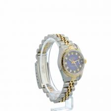 Ladies Rolex DateJust 69173 18ct Yellow Gold   Stainless Steel case with Blue Diamond dial