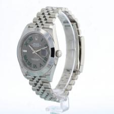 Gents Rolex Datejust 41 126300 Steel case with Wimbledon dial