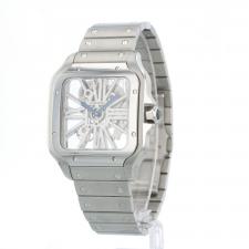Gents Cartier Santos De Cartier WHSA0015 Steel case with Skeleton dial