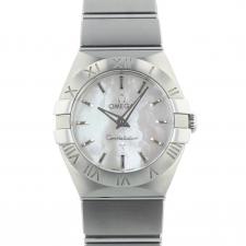Ladies Omega Constellation 123.10.24.60.05.001 Steel case with Mother of Pearl dial