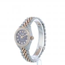 Ladies Rolex DateJust 28 279381RBR 18ct Yellow Gold   Stainless Steel case with Aubergine dial