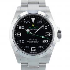Gents Rolex Air King 126900 Stainless Steel case with Black dial