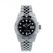 Gents Rolex GMT Master II 126710GRNR Stainless Steel case with Black dial