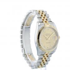 Gents Rolex Datejust 116233 18ct Yellow Gold Stainless Steel case with Champagne Diamond Set dial