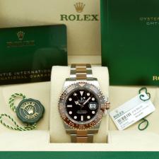 Gents Rolex GMT Master II 126711CHNR 18ct Rose Gold Stainless Steel case with Black dial