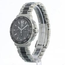 Gents Tag Heuer F1 Chrono CAU1115 Steel   Black Ceramic case with Grey dial