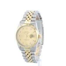 Gents Rolex DateJust 16013 18ct Yellow Gold Stainless Steel case with Gilt Diamond dial