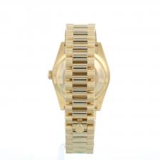 Gents Rolex Day Date 118238 18ct Yellow Gold case with Green dial