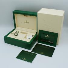 Gents Rolex Oyster Perpetual 41 124300 Steel case with Turquoise Blue dial