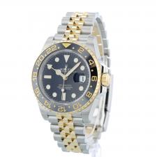Gents Rolex GMT Master II 126713GRNR 18ct Yellow Gold Stainless Steel case with Black dial