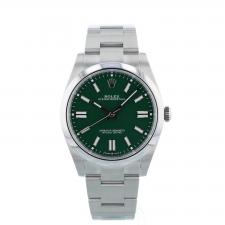Gents Rolex Oyster Perpetual 41 124300 Stainless Steel case with Green dial