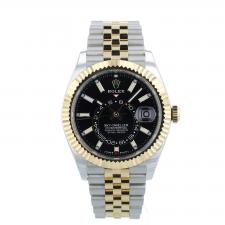 Gents Rolex Sky Dweller 336933 18ct Yellow Gold Stainless Steel case with Black dial