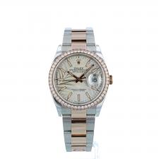 Gents Rolex DateJust 126281RBR 18ct Rose Gold   Stainless Steel case with Cream Motiffe dial