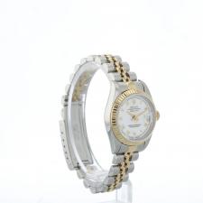 Ladies Rolex Datejust 69173 18ct Yellow Gold   Stainless Steel case with White dial