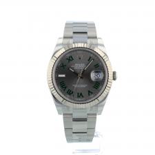 Gents Rolex Datejust 41 126334 Steel case with Wimbledon dial