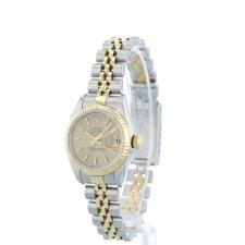 Ladies Rolex Datejust 79173 18ct Yellow Gold   Stainless Steel case with Gilt Tapestry dial