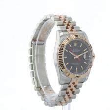 Gents Rolex Turnograph 116261 18ct Rose Gold   Stainless Steel case with Black dial