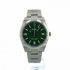 Gents Rolex Oyster Perpetual 41 124300 Steel case with Green dial