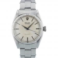Gents Rolex Oyster . Stainless Steel case with White dial