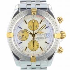 Gents Breitling Chronomat B13356 Steel case with Silver dial