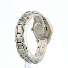 Ladies Rolex Pearlmaster 80299 18ct White Gold case with Black MOP Diamond Set dial