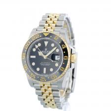 Gents Rolex GMT Master II 126713GRNR 18ct Yellow Gold Stainless Steel case with Black dial