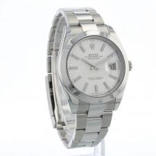 Gents Rolex Datejust 41 126300 Steel case with Silver dial