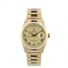Gents Rolex Day Date 18038 18 CT case with Gilt dial