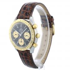 Gents Omega Speedmaster 37145080 18ct Yellow Gold   Stainless Steel case with Black dial