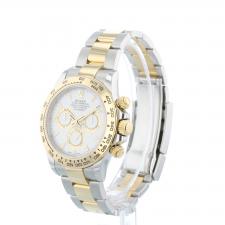 Gents Rolex Daytona 116503 18ct Yellow Gold Stainless Steel case with White dial