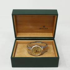 Gents Rolex DateJust 16013 18ct Yellow Gold   Stainless Steel case with Gilt Diamond dial