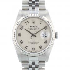 Gents Rolex DateJust 16234 Steel case with Ivory dial