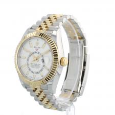 Gents Rolex Sky Dweller 326933 18ct Yellow Gold Stainless Steel case with Silver dial