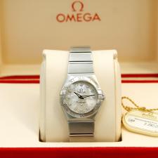 Ladies Omega Constellation 12310246055001 Steel case with MOP Diamond dial