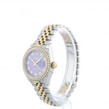 Ladies Rolex Datejust 28 279383RBR 18ct Yellow Gold Stainless Steel case with Lavender Diamond dial
