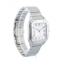 Gents Cartier Santos XL WSSA0018 Steel case with White dial