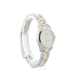 Ladies Rolex DateJust 69163 18ct Yellow Gold Stainless Steel case with Silver Jubilee dial