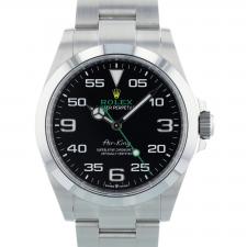 Gents Rolex Air King 126900 Stainless Steel case with Black dial